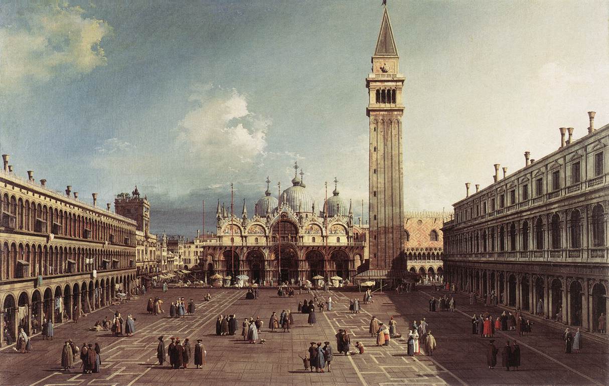 Canaletto. Plaza y basílica de San Marcos (1730)