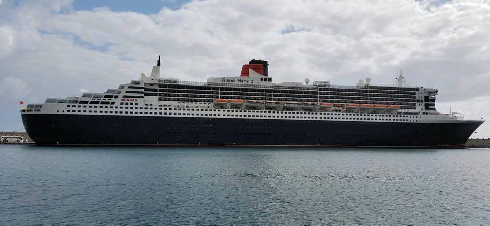 “Queen Mary 2”, en Tenerife, en viaje de vuelta al mundo