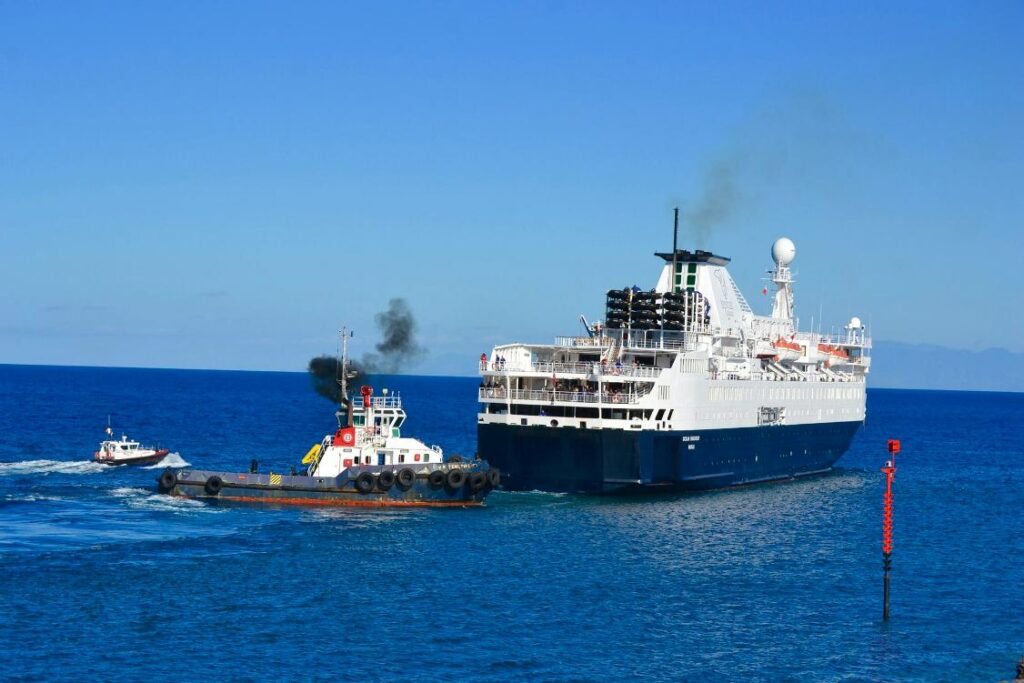 El buque “Ocean Endeavour”, cinco semanas en Tenerife
