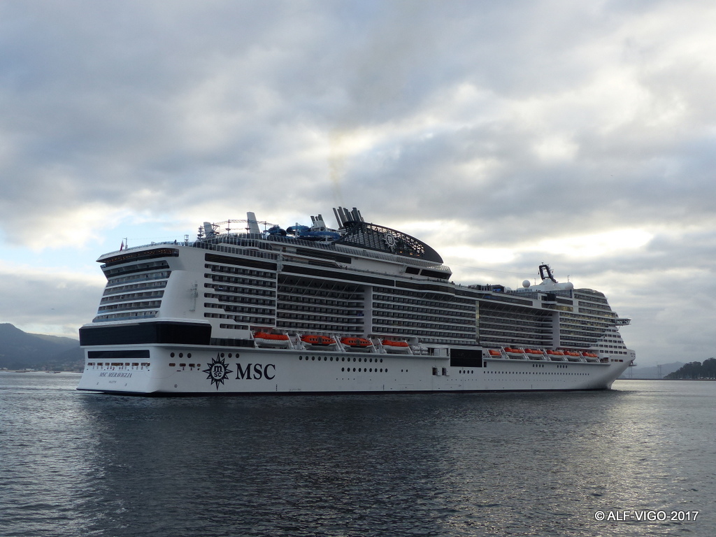 Estreno del novísimo “MSC Meraviglia” en Vigo