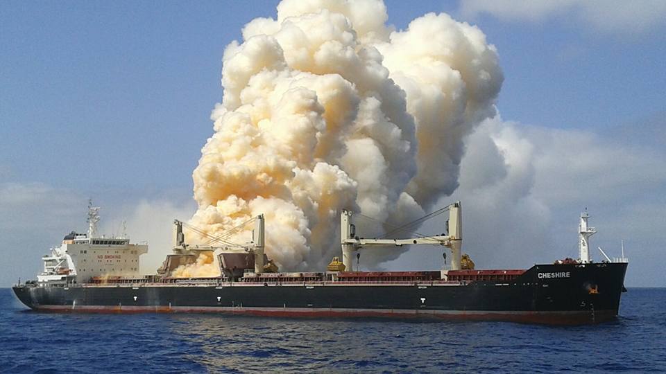 Mejora la situación en el “Cheshire”, que no emite humos
