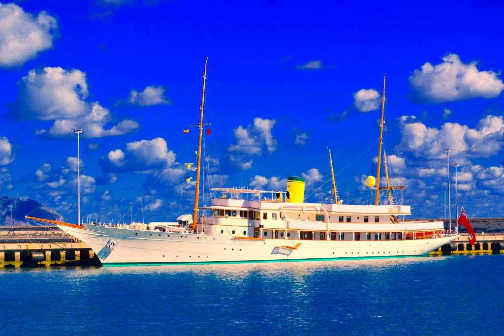 El yate “Haida G”, en Tenerife