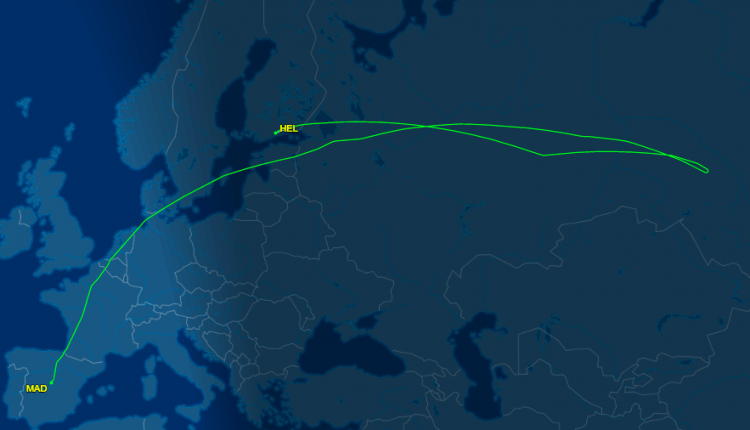 Un avión de Iberia aterriza en Helsinki por una incidencia