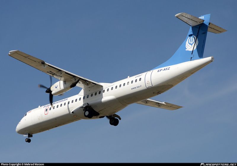 Se estrella un avión ATR-72 iraní y mueren todos sus ocupantes