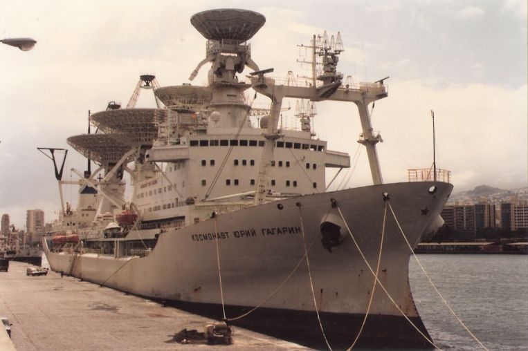 El buque espacial soviético “Kosmonaut Yuriy Gagarin”