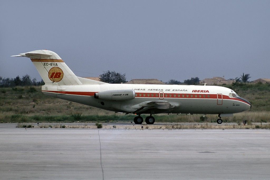 La escuela Fokker F-28 de los pilotos de Iberia