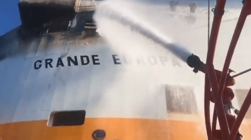 Detenidos el capitán y dos oficiales del buque “Grande Europa”