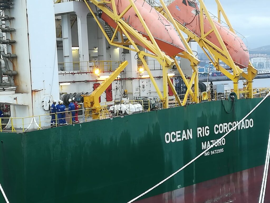 Hidramar atiende el contrato del buque “Ocean Rig Corcovado”