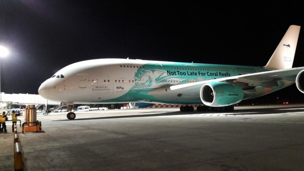 Llega un A380 a Gran Canaria para repatriar turistas de Thomas Cook