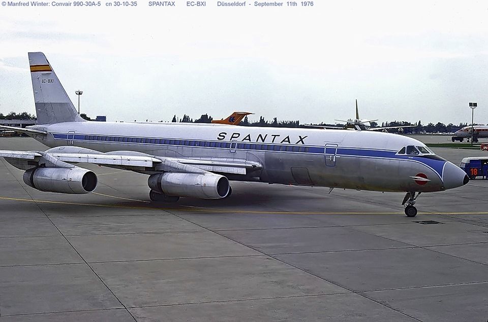 Convair CV 990A EC-BXI, una década con Spantax