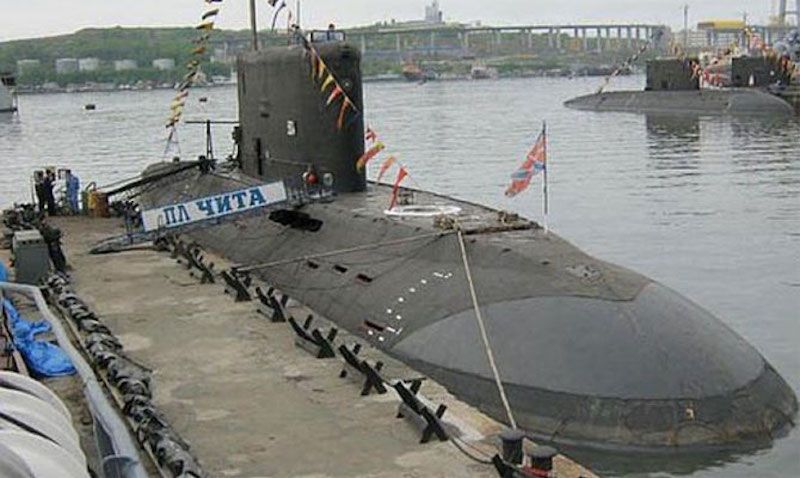 El submarino ruso “Chita” se hunde cuando iba al desguace