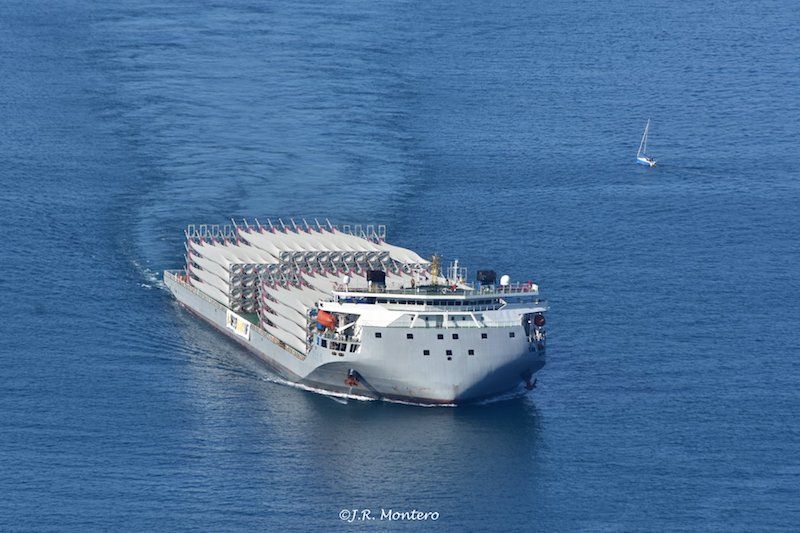 Segundo viaje de palas eólicas desde China para Iberdrola