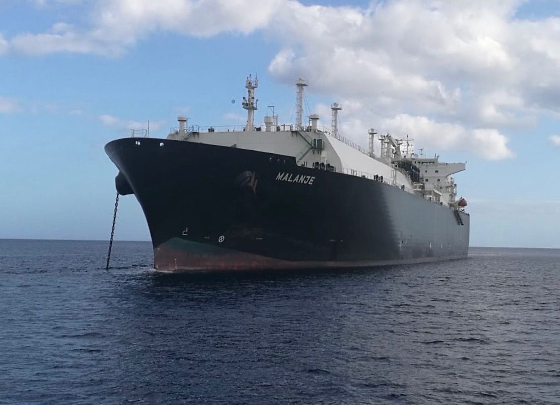 El buque metanero "Malanje" es propiedad de una filial de NYK