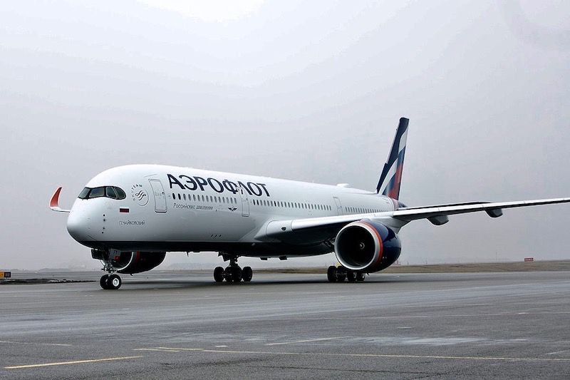 El compositor ruso Tchaikovski vuela en A350 de Aeroflot