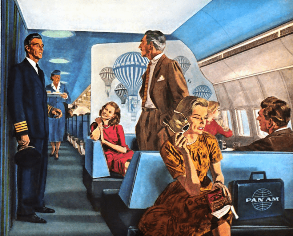 Cuando el glamour y el servicio a bordo eran un reclamo