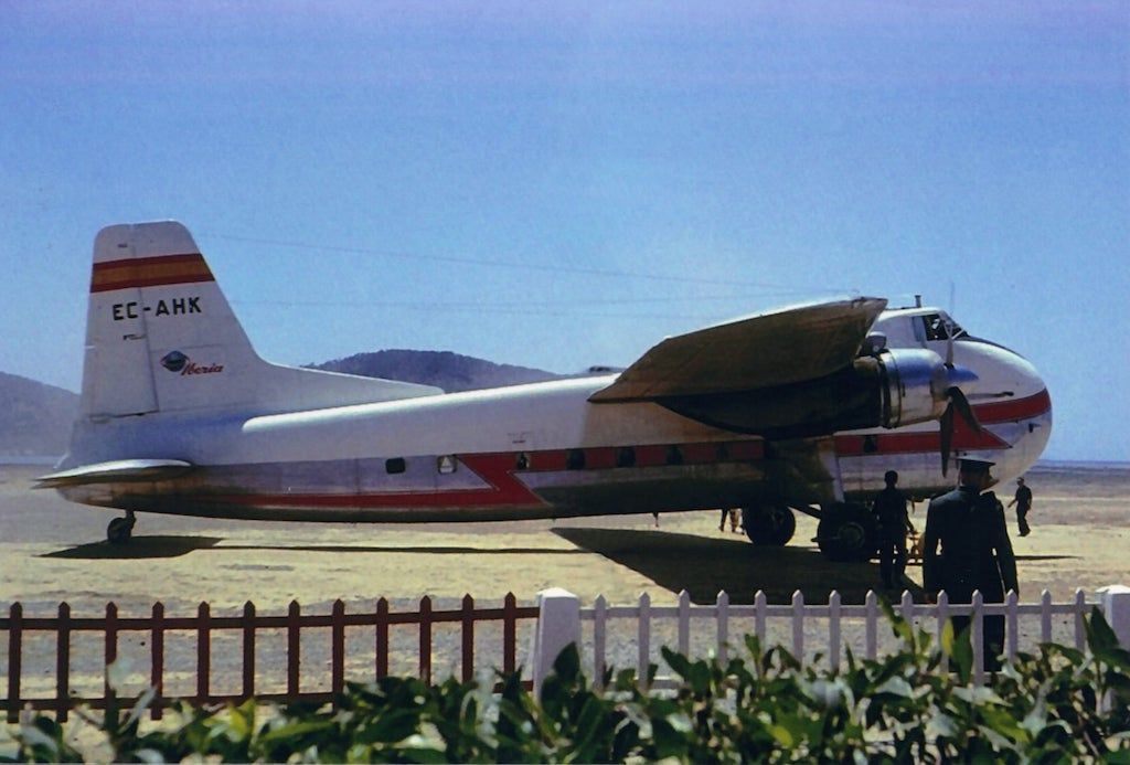 Un avión Bristol 170 de Iberia acabó su vida en Ibiza (1961)