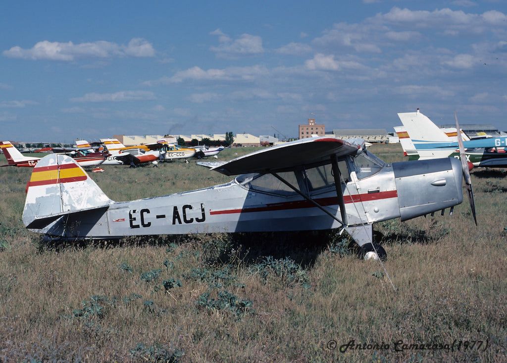 Una avioneta Auster del Real Aeroclub de Vizcaya (1951-1965)