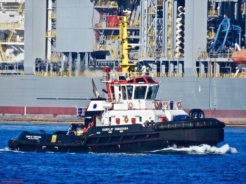 “Fairplay Tamadaba” abandona el puerto de Las Palmas