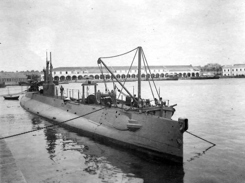 Una imagen poco conocida del submarino “Isaac Peral” (1917)