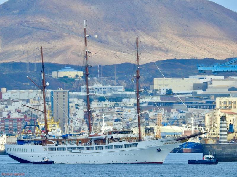 Varada del elegante velero “Sea Cloud II” en ASTICAN
