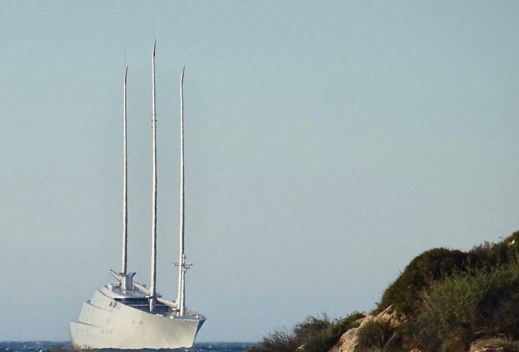 El megayate “A”, cliente de Navantia en Cartagena