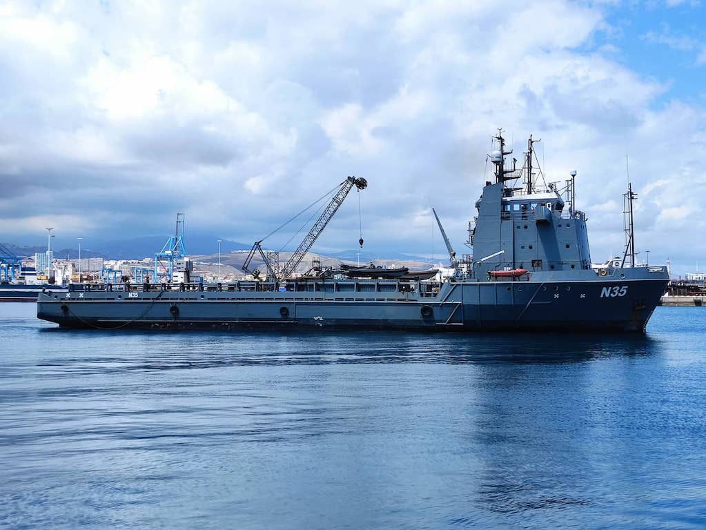 Un buque supply llamado “N35”, de escala en Las Palmas
