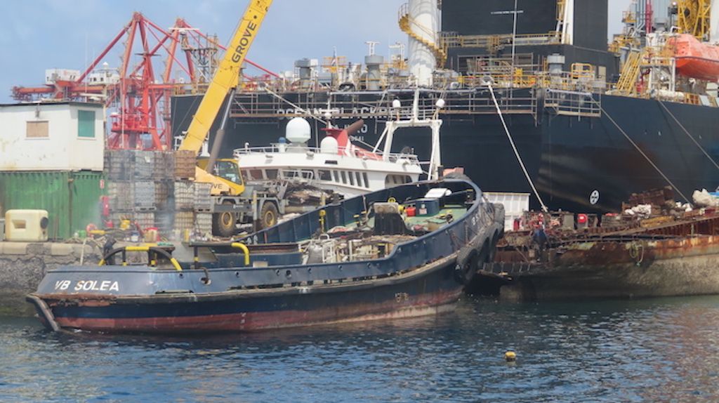 Logiscrap concentra el desguace de remolcadores en Las Palmas