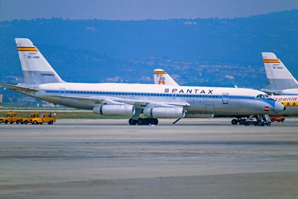 El último avión Convair CV 990A “Coronado” de Spantax