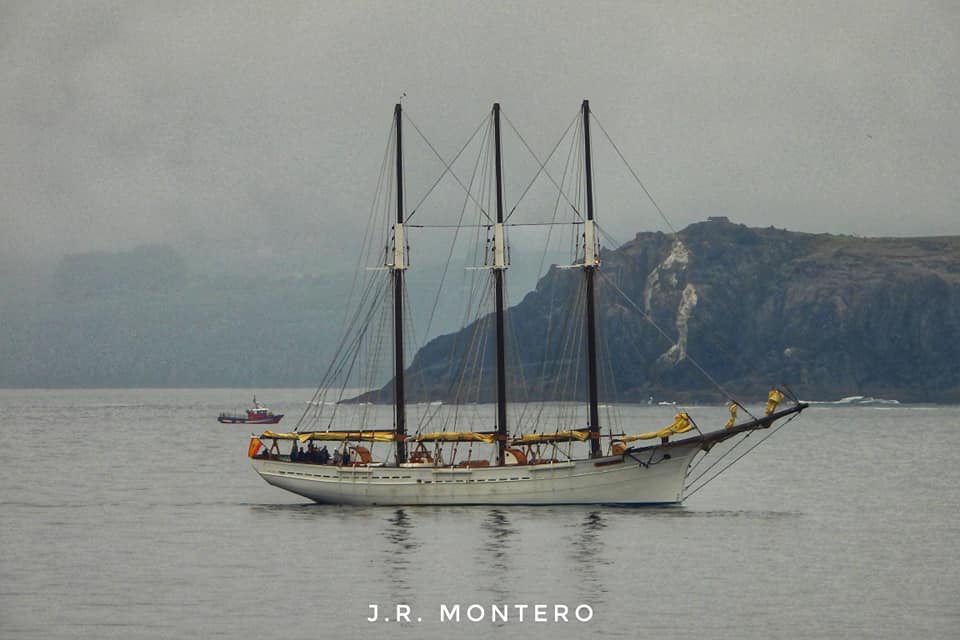 La goleta de tres palos “Pascual Flores”, en A Coruña