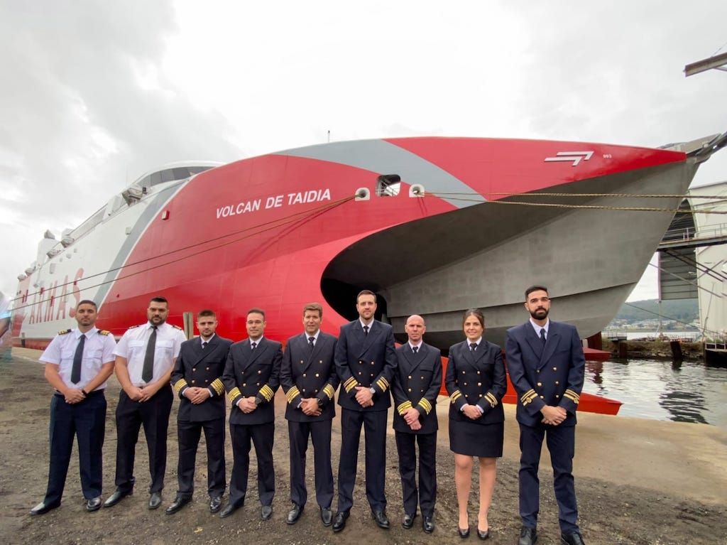 “Volcán de Taidía”, preparado para su viaje de entrega