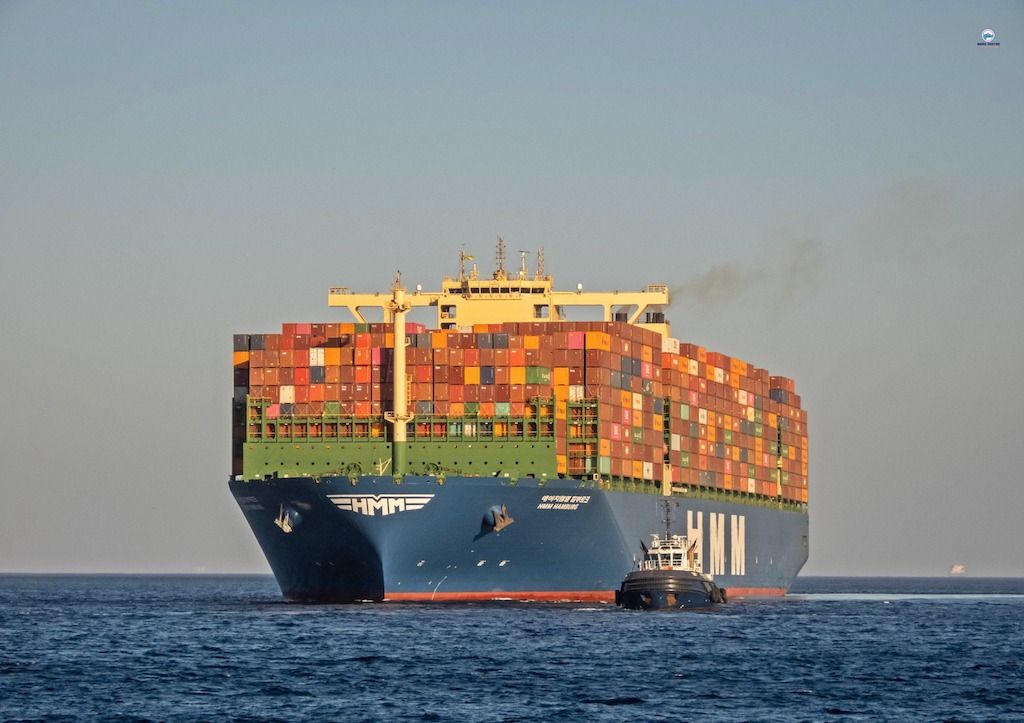 Estreno del buque “HMM Hamburg” en el puerto de Algeciras
