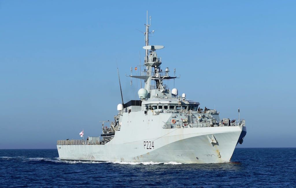 El patrullero oceánico “HMS Trent” llega a Cartagena