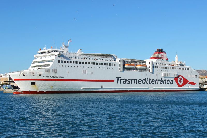 La línea Málaga-Melilla aumenta un 42,7% en solo dos meses