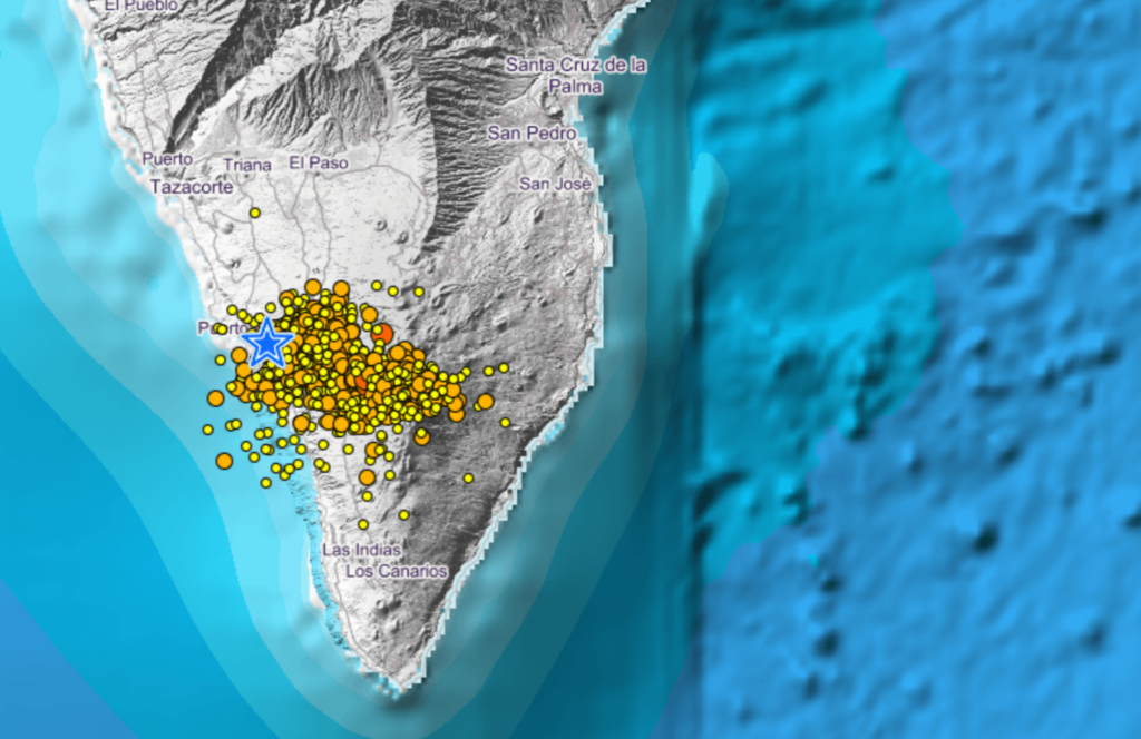 La deformación del terreno en Cumbre Vieja aumenta 10 cm
