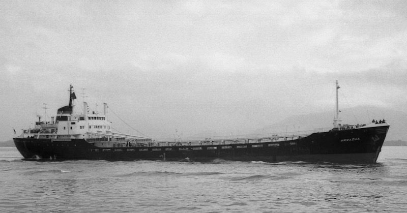 El buque asfaltero “Arrazua” (1967-1975), matrícula de Bilbao