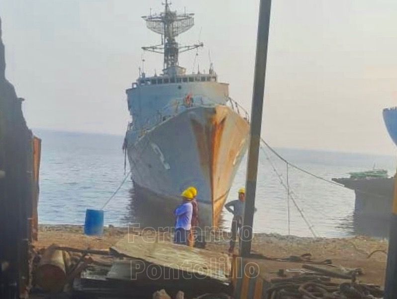 Desguace de la fragata uruguaya “Cte. Pedro Campbell” en India