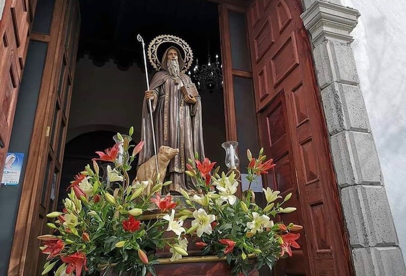 El ermitaño San Antonio abad, patrono de Fuencaliente