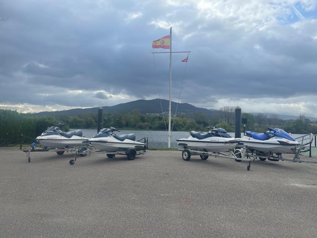 Causa alta la cuarta moto de agua de la Armada en el Miño