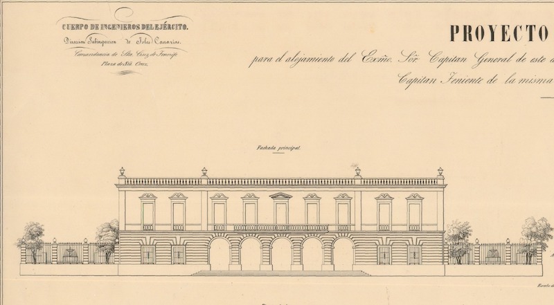 Proyecto de sede de Capitanía General de Canarias (1852)
