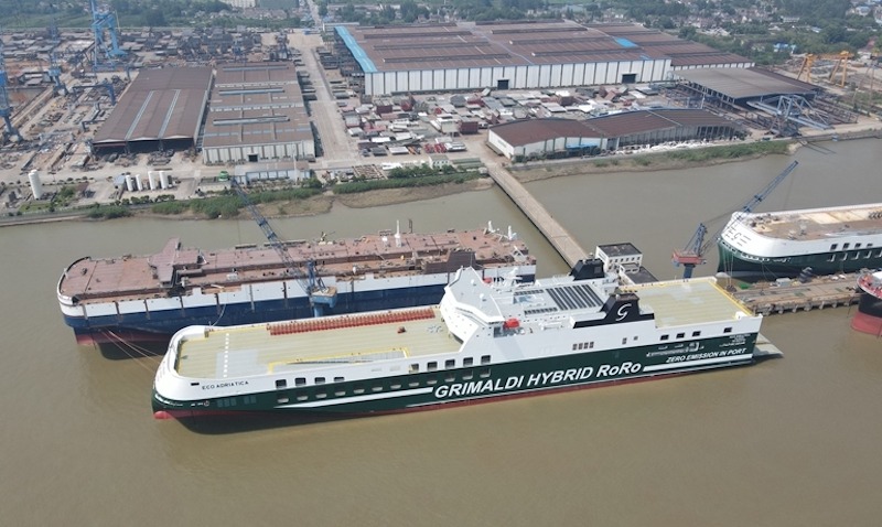 Grimaldi recibe el buque “Eco Adriática”, penúltimo GG5G
