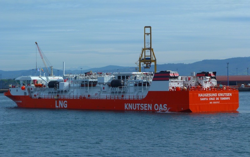 “Haugesund Knutsen” sale a pruebas de mar en el Cantábrico