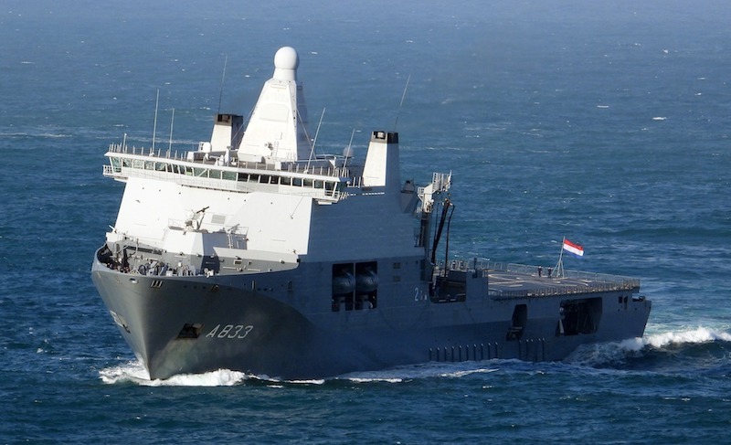 Una agrupación naval holandesa visita el puerto de A Coruña