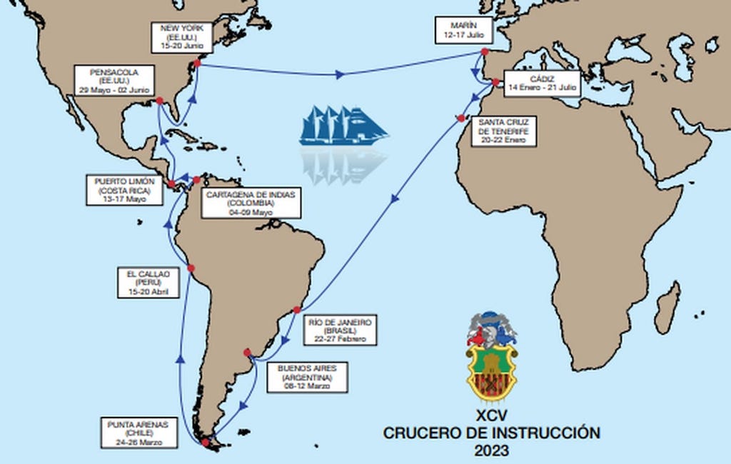“Juan Sebastián de Elcano” vendrá en enero a Tenerife