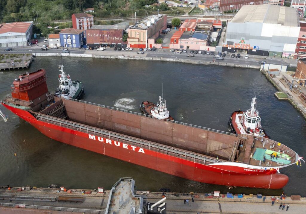 Astilleros Murueta Erandio pone a flote el buque “Gernika NM”