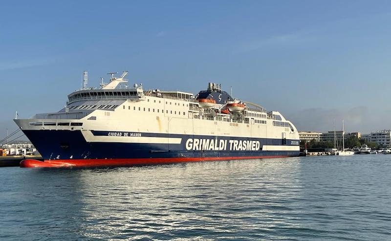 El ferry “Ciudad de Mahón” retorna a la línea Ibiza-Valencia