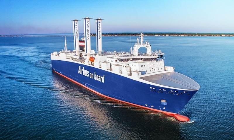 Velas de succión para el buque “Ville de Bordeaux” de Airbus