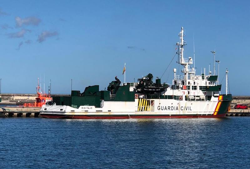 El veterano patrullero “Río Tajo”, de la Guardia Civil, en Tenerife