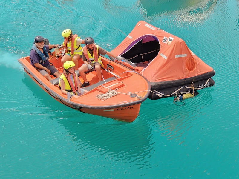 El puerto de Los Abrigos, centro práctico de formación náutica
