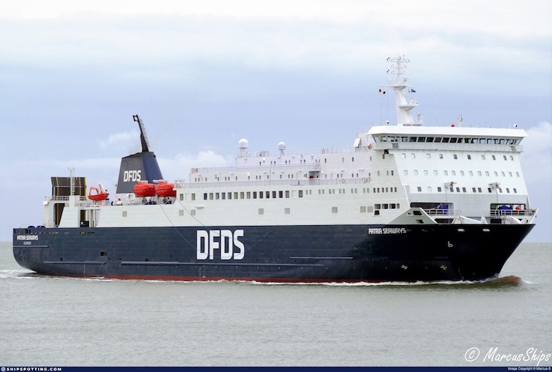 DFDS posiciona el ro-pax “Patria Seaways” en el Estrecho