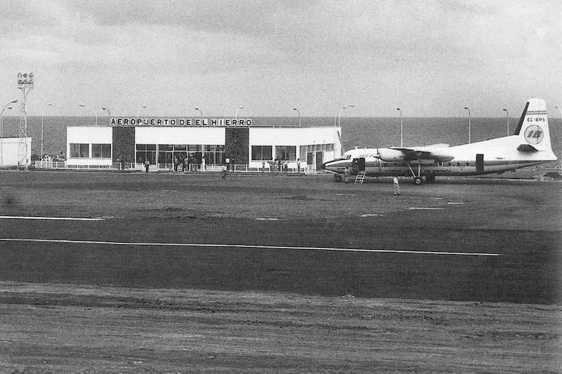 El avión Fokker F-27 de Iberia, protagonista en El Hierro